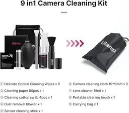 HIFFIN ULANZI Camera Cleaning Kit 9-in-1 Lens Cleaner Professional DSLR Clean Accessories Sony Canon Nikon