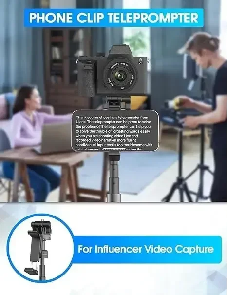 ULANZI MT-63 Mini Phone Tripod, 57" Portable Foldable Aluminum Alloy Extendable Camera Tripod with 2 in 1 Phone Clip, 360° Ball Head Travel Lightweight Tripod for iPhone DSLR Camera Max Load 5KG/11LBS