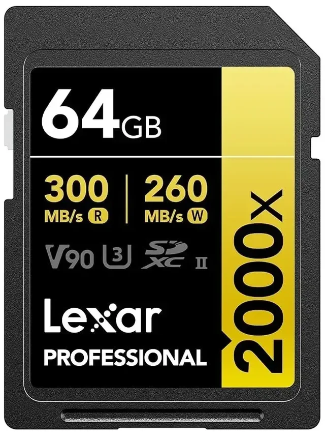 Lexar Professional 2000x 64GB SDXC UHS-II Card,