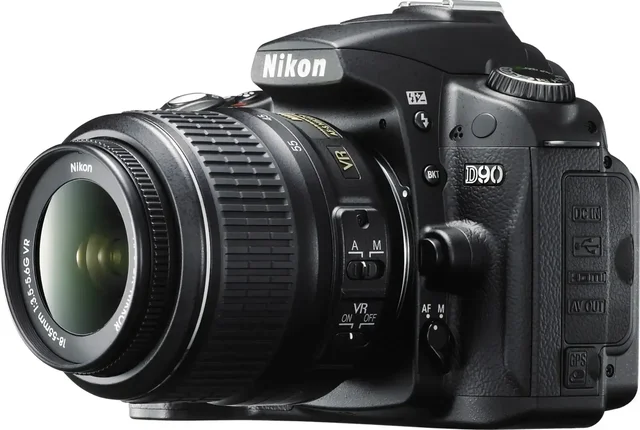 Nikon D90 DSLR with 18-55mm Lens – 12.3MP Camera with Live View