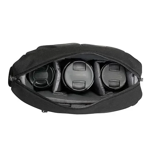 MOBIUS Lensmaker SLR/DSLR Camera Sling Bag with Kit Lens, 70-200 Lens, Tab|Outdoor Shoot Travel Camera Side Sling Bag with Adjustable Shoulder Strap|Suitable for 70-200/85mm/50mm