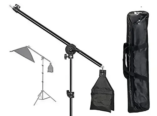 HIFFIN Photo Studio 9 FT Light Stand with 4.5 FT Boom