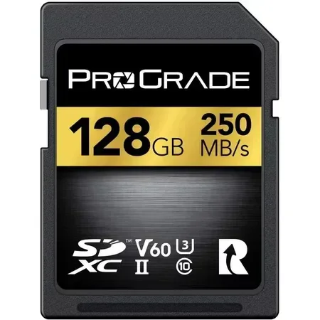 ProGrade Digital SDXC V60 UHS-II 128 GB SDXC V60 250 MB/s Memory Card