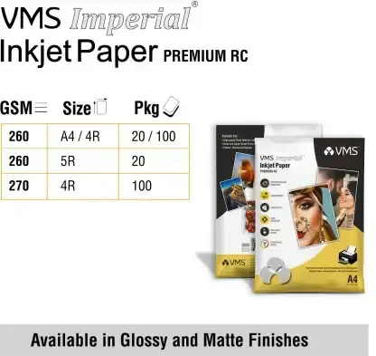 VMS Imperial Glossy 5R Photo Paper