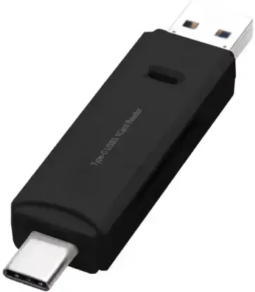 Tyfy TCR-05 3.1 HIGH SPEED CARD READER WITH TYPE-C Card Reader (Black)