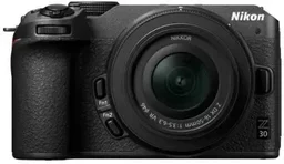NIKON Z30 Mirrorless Camera Z DX 16 - 50 mm f/3.5 - 6.3 VR Lens (Black)