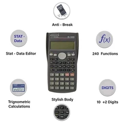 Bambalio BL82MS 240 Functions and 2 Line Display Scientific Calculator, 3 Years Warranty.