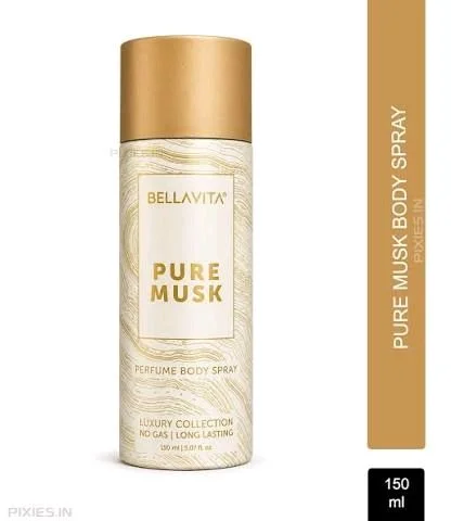 Bellavita Pure Musk Perfume Body Spray Luxury Collection No Gas Long Lasting 