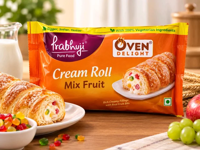 Prabhuji Oven Delight Cream Roll Mix Fruit