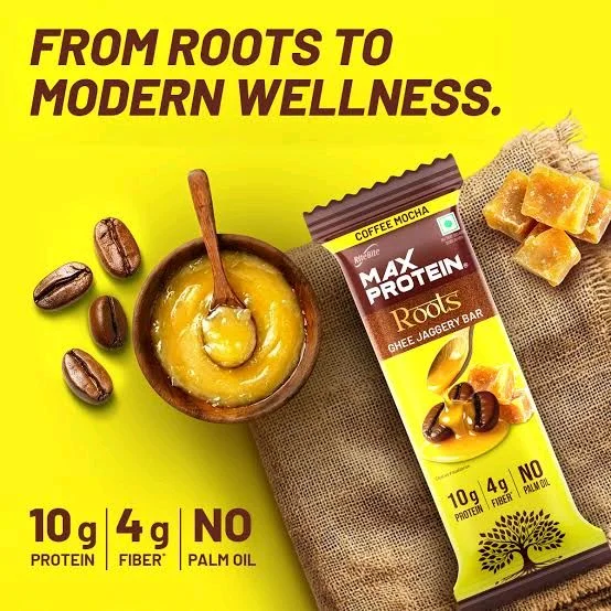 RiteBite Max Protein Coffee Mocha Roots Ghee Jaggery Bar