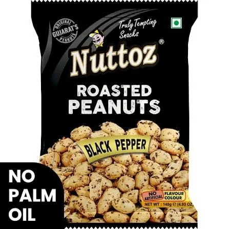 Nuttoz Peanut Crackers Black Pepper