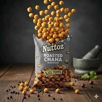 Nuttoz Roasted Chana Black Pepper