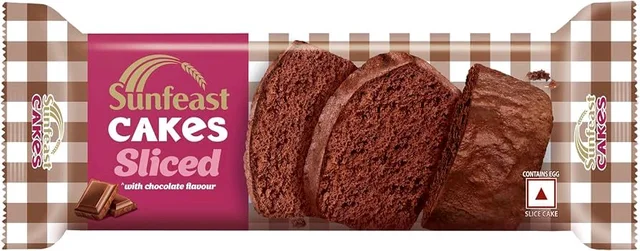 Sanfeast Cake Sliced With Chocolate Flavour 
