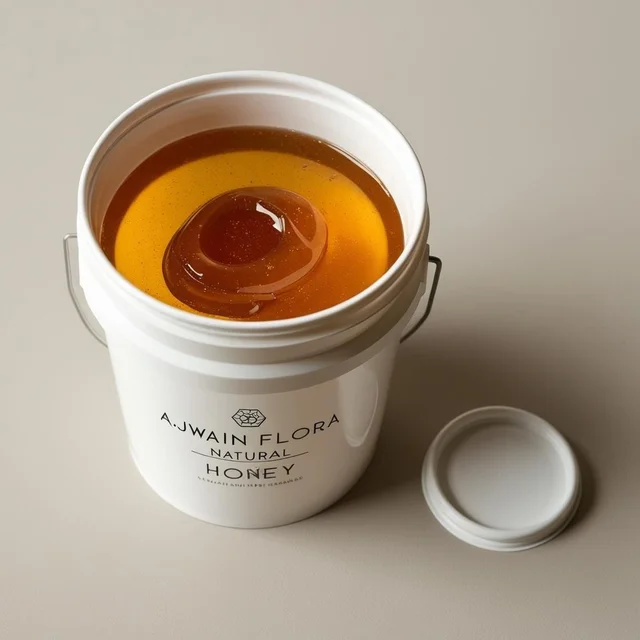 shahadwale Ajwain Honey |Carom Honey |Thyme Honey - Bulk for Brands & Wholesalers - Bucket, Ajwain Flora, 28 Kg