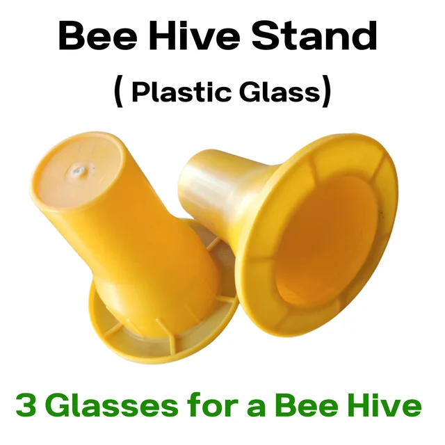 SHAHADWALE Plastic Stand Glass for Beekeeping | Durable Hive Feeding Stand Cup