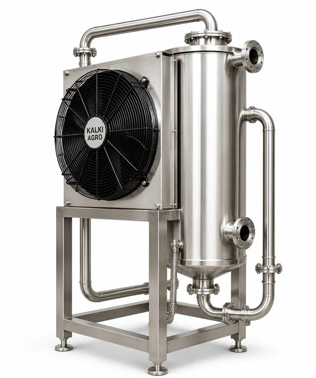 SHAHADWALE Cooling Condenser | Industrial Honey Cooling Condenser | Stainless Steel Condensation Unit