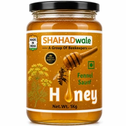 SHAHADWALE Fennel Honey | Saunf Flora Honey - 1Kg