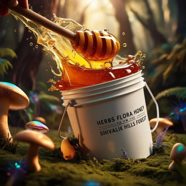 SHAHADWALE Herbs Honey |Herbs Flora Honey| Herbal plants Flowers Honey | Himalayan Honey - 1Kg, Premium Quality
