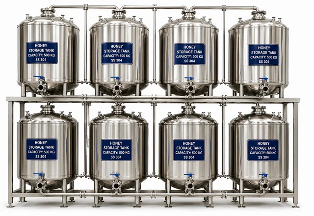 SHAHADWALE Honey Storage Tanks | Food Grade Stainless Steel Honey Storage System