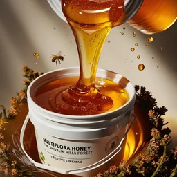 SHAHADWALE Multi Flora Honey/ Shivalik Forest Honey - Bulk for Brands & Wholesalers - Bucket, Multi Flora, 28kg