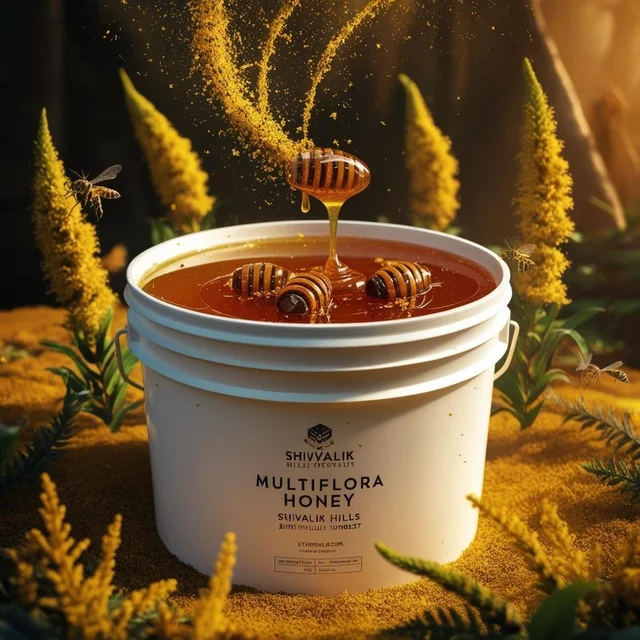 SHAHADWALE Multi Flora Honey/ Shivalik Forest Honey - Bulk for Brands & Wholesalers - Bucket, Multi Flora, 28kg