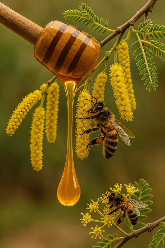 SHAHADWALE Acacia Honey | Kikar Honey | Babool Flora Honey - 1 Kg