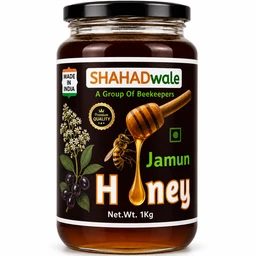 SHAHADWALE Jamun Natural Honey | Raw Jamun Honey | Pure & Unprocessed Forest Honey - 1kg