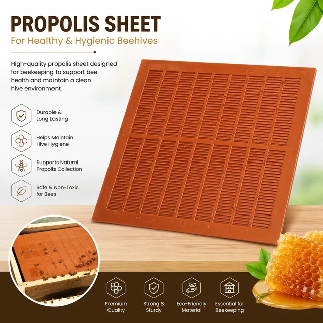 SHAHADWALE Propolis Collection Sheet for Beehives – Durable Plastic Propolis Trap