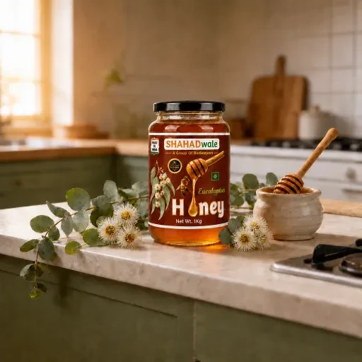 SHAHADWALE Eucalyptus Honey | Safeda Honey | Neelgiri Flora Honey | SHAHADWALE Honey - 1Kg