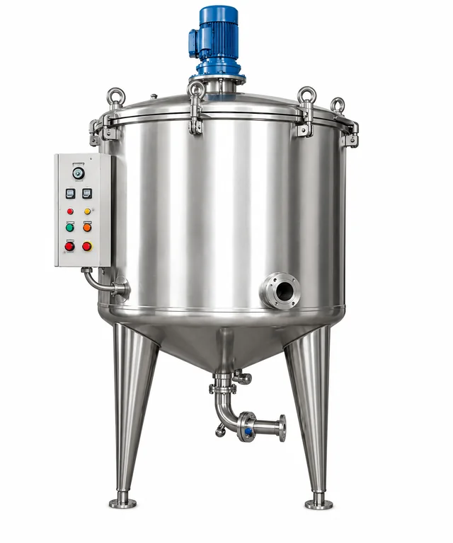 SHAHADWALE SS Honey Heating Tank with Agitator | Double Jacketed Honey Processing Tank