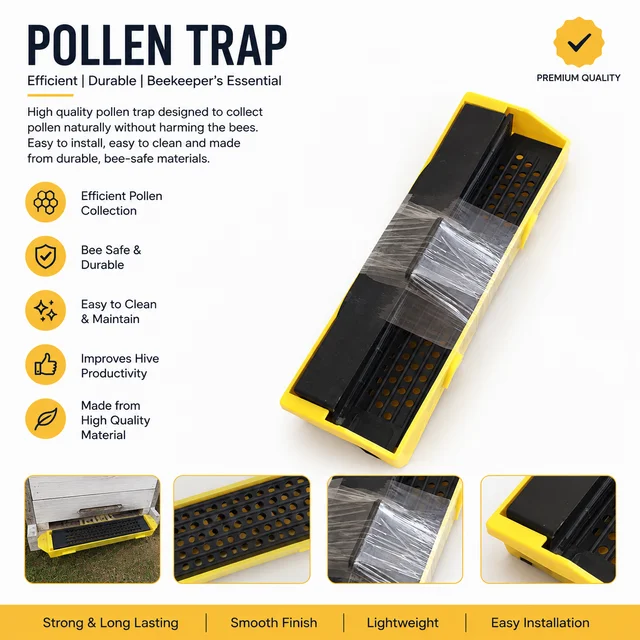 Shahadwale Bee Pollen Trap ( Entrance Mounted Pollen Collector for Beehives) - Plastic