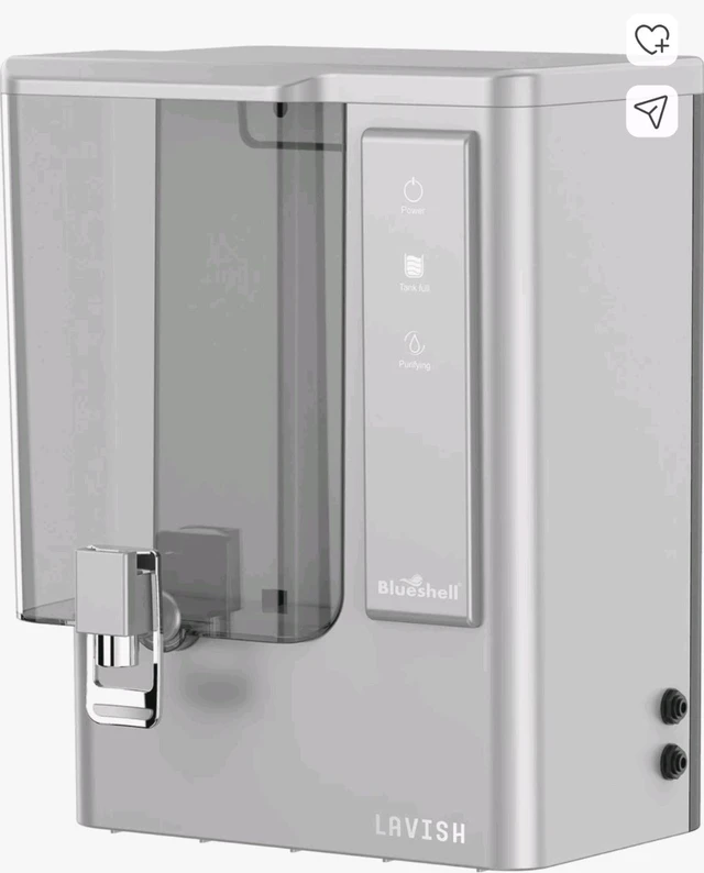 Brand: Blueshell Water Purification
Blueshell RO Water Purifier for Home|Lavish Silver|RO+ALKALINE | 9 Ltrs | Suitable For Borewell, Tank Water
- Silver