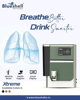 BLUESHALL XTREAM TIMER RO+ ALKALINE +ZINC 9 LTRS TANK CAPACITY - Olive