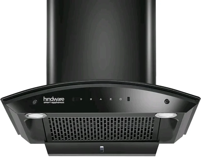 Hindware In 60 Auto Clean Wall Mounted Black 1500 Cmh Chimney