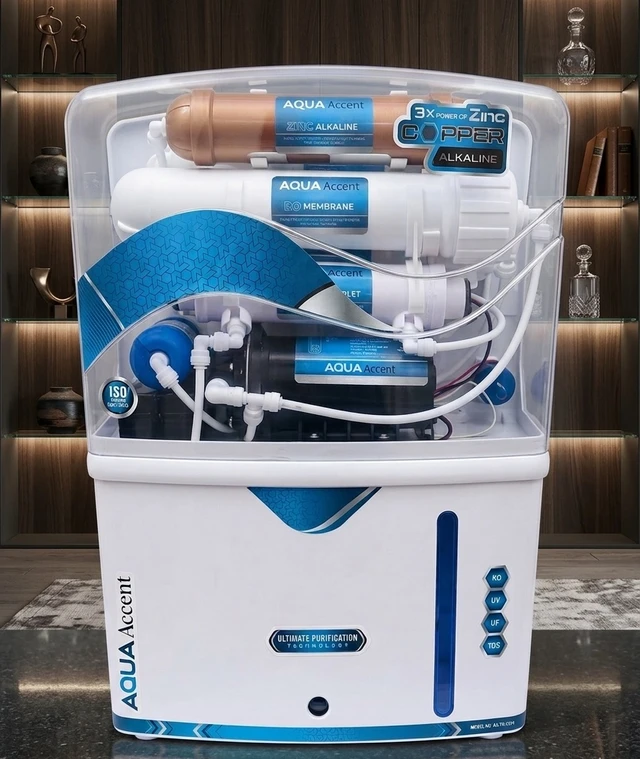 AQUA ACCENT RO+ UV+ TDS+ COPPER ALKALINE+ ZINC 10 Ltrs TANK CAPCITY