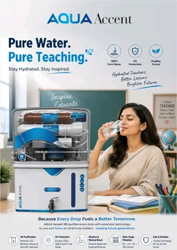 AQUA ACCENT RO+ UV+ TDS+ COPPER ALKALINE+ ZINC 10 Ltrs TANK CAPCITY