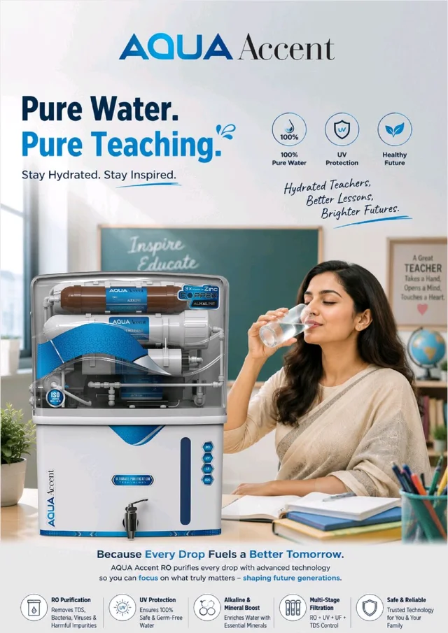 AQUA ACCENT RO+ UV+ TDS+ COPPER ALKALINE+ ZINC 10 Ltrs TANK CAPCITY