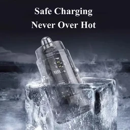 UniBoss 3.4 Amp 40 Watt USB + PD Port Turbo Car Charger (Transparent) - Transparent