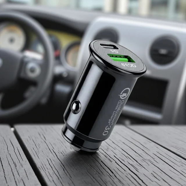 UniBoss Superfast Mini Car Charger - Black