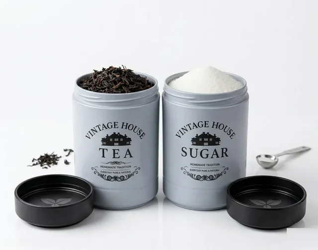 Tea Sugar Container Set of 2