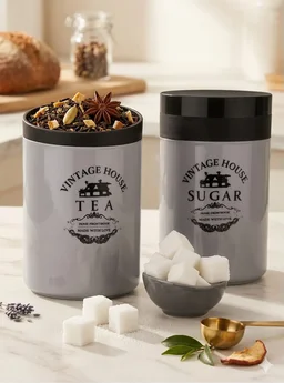 Tea Sugar Container Set of 2