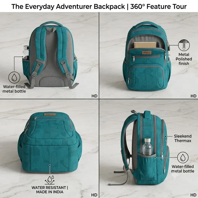 Backpack Bag School College Office Laptop