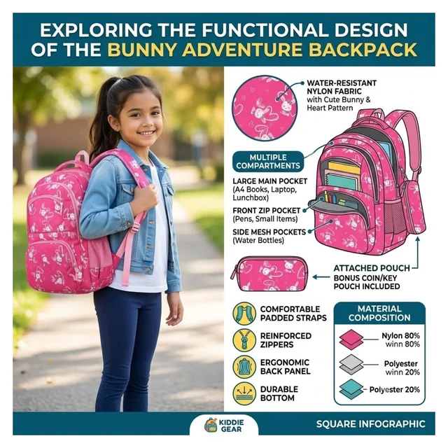 Backpack Bag School College Office Laptop