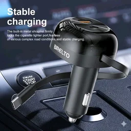 Brelto 85 Watt Retractable Car Charger