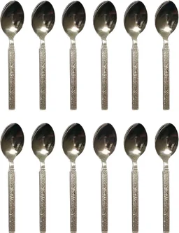 VedaQ Set Of 12 Designed Table Spoons