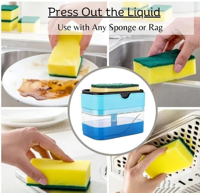 Kitchen Soap Dispenser with Sponge