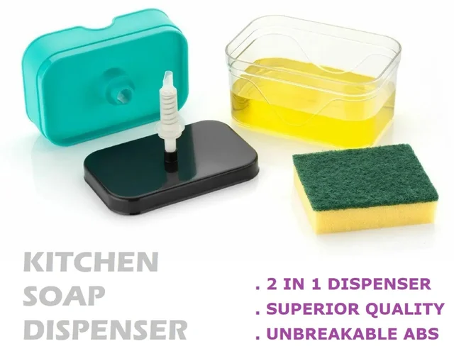 Kitchen Soap Dispenser with Sponge