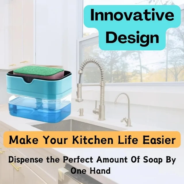 Kitchen Soap Dispenser with Sponge