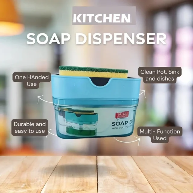 Kitchen Soap Dispenser with Sponge