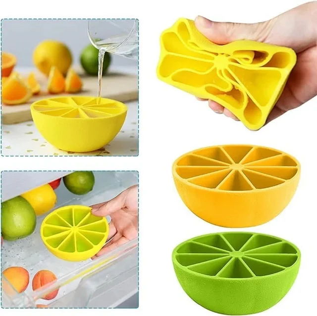 Ice Cubes Tray (Lemon Shape) Pack of 2